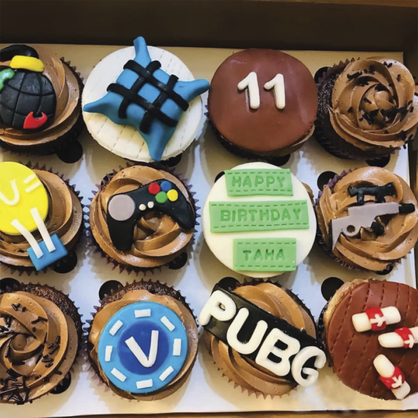 PUBG customized cupcakes